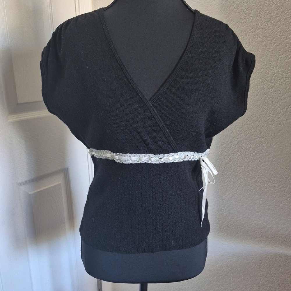 DKNY Black Wool Labeled Sweater